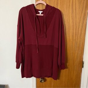 Time And Tru Red Textured Hoodie Size XXXL